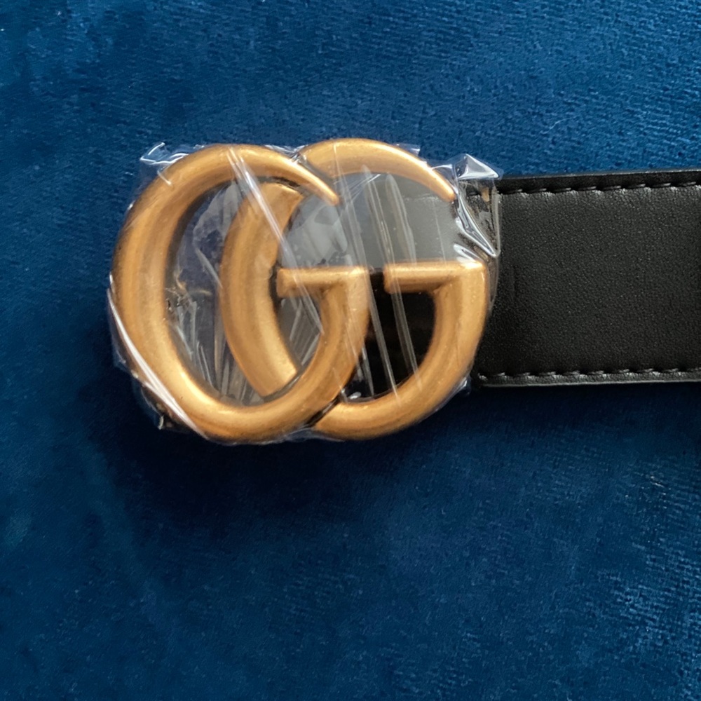 Double G Inspired Leather Belt - Picture 4 of 6